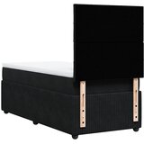 Box spring krevet s madracem crni 80 x 200 cm baršunasti | shoptok.hr