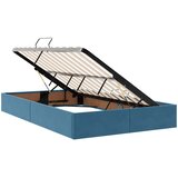 Otomanski krevet s pohranom Tamno plava 120 x 190 cm Baršun | shoptok.hr