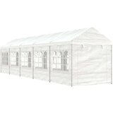 vidaXL Paviljon s streho bel 11,15x2,28x2,69 m polietilen | Shoptok.si