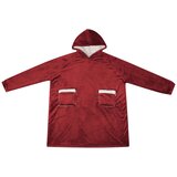  Deka majica s kapuljačom Bordeaux Crvena L Flis i flanel | shoptok.hr