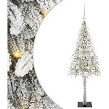 Božićno drvce s 150 LED svjetlima Bijelo 120 cm PE i čelik Slike