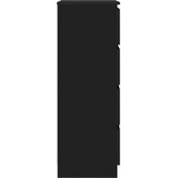  Komoda crna 60 x 35 x 98,5 cm od konstruiranog drva | Eponuda.com