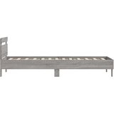  Okvir za krevet s uzglavljem boja hrasta 100x200 cm drveni Siva 100 x 200 cm | shoptok.hr