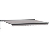 vidaXL Ročna zložljiva terasa Svetlo siva 500x300 cm, (22145821) | Shoptok.si