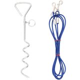 vidaXL Kabel za privezovanje psov s količkom za pritrditev 5 m | Shoptok.si
