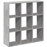 Sobna pregrada / regal za knjige sivi 102x29x103,5 cm drveni | shoptok.hr