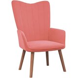  Stol za sproščanje s stolčkom roza žamet, (20957528) | Shoptok.si