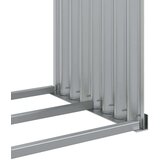 vidaXL Držač za cjepanice srebrni 120x45x210 cm od pocinčanog čelika | shoptok.hr