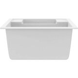 Dvojno kuhinjsko pomivalno korito z luknjo bel granit, (21670601) | Shoptok.si