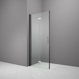 CAMARGUE Vario Sklopiva vrata za tuširanje B54 (100 x 195 cm, Premazano, Debljina: 6 mm, Crne boje) | shoptok.hr