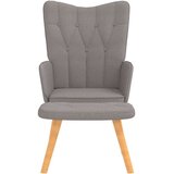  Stol za sproščanje s stolčkom taupe blago, (20957945) | Shoptok.si