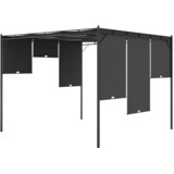  Vrtna sjenica s bočnim zastorom 3 x 3 x 2,25 m antracit | shoptok.hr