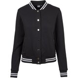 Urban Classics Women's College Sweat Jacket blk/blk Cene