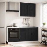  Kuhinjska jedinica PORTO 5 pcs Crna Konstruirano drvo Cijene