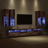  Set zidnog ormarića za TV 7 pcs Staro drvo Konstruirano drvo | Eponuda.com