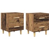 Ormarić za krevet s ladicama 2 pcs Staro drvo 40 x 35 x 47.5cm | shoptok.hr