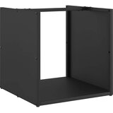  Stalak za drva crni 40x40x40 cm hladno valjani čelik | shoptok.hr