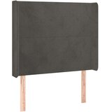  Box spring postelja z vzmetnico LED temno siva 90x190 cm žamet, (20789703) | Shoptok.si