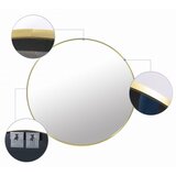  Ogledalo zlatni okvir 70cm | shoptok.hr