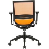 MID.YOU Vrtljiv Stol Porto Base, Črna, Oranžna | Shoptok.si