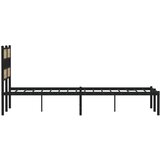 vidaXL Metalni okvir kreveta bez madraca boja hrasta sonome 120x190 cm | shoptok.hr