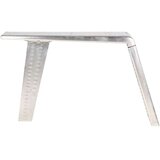 VidaXL Letalska pisalna miza srebrna 112x50x76 cm kovina Slike