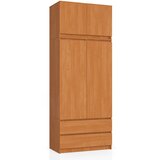 AKORD Garderobna Omara Z Nadgradnjo, 2 Vrata In 2 Predala, Jelša, (5000331612) Cene