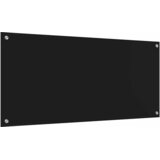  Kuhinjski zid 2 pcs Crna 110 x 50 cm Staklo otporno na udarce | shoptok.hr