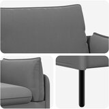 SOFA za dvije osobe 2-sjedalo Tamnosiva 188 x 81 x 89 cm Bar&amp;scaron;un Slike