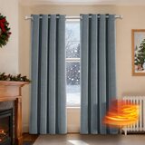 YSTYLE 2x 300×140cm Žametne 100 % zatemnitvene termo zavese z rinkami | Shoptok.si
