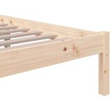  Posteljni okvir iz trdnega lesa 135x190 cm, (20708235) | Shoptok.si