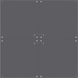 vidaXL Baza za suncobran Tamno siva 100 x 100 x 4 cm Čelik | shoptok.hr