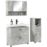  Set namještaja za kupaonicu 3 kom. Betonski sivi | shoptok.hr