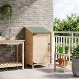 vidaXL Vrtno skladišče Naravna 59 x 56 x 113,5 cm Inženirski les, (5000235336) | Shoptok.si