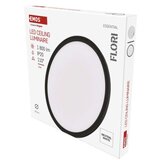  LED svetilo nadometno FLORI okrogla, črna, 18W, nevtralna bela | Shoptok.si
