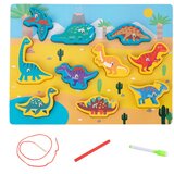  Drvena slagalica s magnetima Interlacing Dinosaurs | shoptok.hr