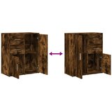  Komoda 2 kom dimljeni hrast 60x31x70 cm od konstruiranog drva | shoptok.hr