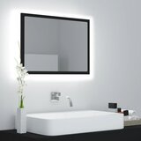 vidaXL led kopalniško ogledalo črno 60x8,5x37 cm akril, (20622447) | Shoptok.si