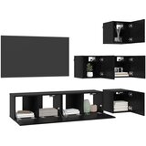  Set TV komoda 6 pcs 60 x 30 x 30 cm Crni hrast | Eponuda.ba