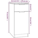 Ormarić za radni stol boja hrasta 33,5 x 50 x 75 cm drveni | shoptok.hr