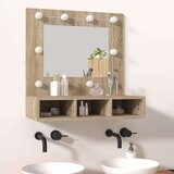 vidaXL ormarić s ogledalom led boja hrasta sonome 60 x 31,5 x 62 cm | shoptok.hr