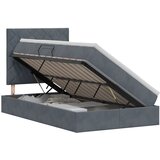  Krevet s madracem i skladištem Tamnosiva 120 x 200 cm Baršun | shoptok.hr