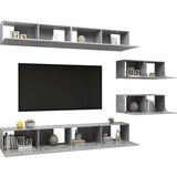 vidaXL 6-dijelni set TV ormarića siva boja betona od iverice | shoptok.hr