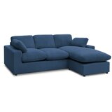 Bobochic Paris Plava kutna garnitura od samta Belair – | shoptok.hr
