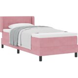 vidaXL Box spring krevet Ružičasta 190 x 90 cm Baršun - Ružičasta 90 x 190 cm Prošiveno gumbima Cijene