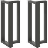  Noge za barski stol T-oblika 2 kom antracit 50x35x(90-91) cm čelik | shoptok.hr
