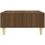 vidaXL Klubska mizica rjavi hrast 60x60x30 cm iverna plošča | Shoptok.si