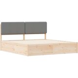  Krevetni okvir s tapiciranim uzglavljem Svijetlo siva | shoptok.hr