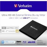 Verbatim 43388 Ultra HD4K eksterni Blu-Ray USB-C crn+software ( DVD43888 ) Cene