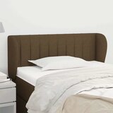  Uzglavlje s ušima tamnosmeđe 93x23x78/88 cm od tkanine | shoptok.hr